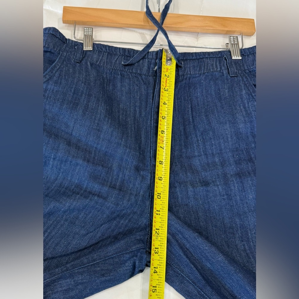 Madewell Dark Blue Wide-Leg Drawstring Jeans - Picture 8 of 9